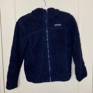 Eddie Bouer kids plush Fleece hooded Jacket